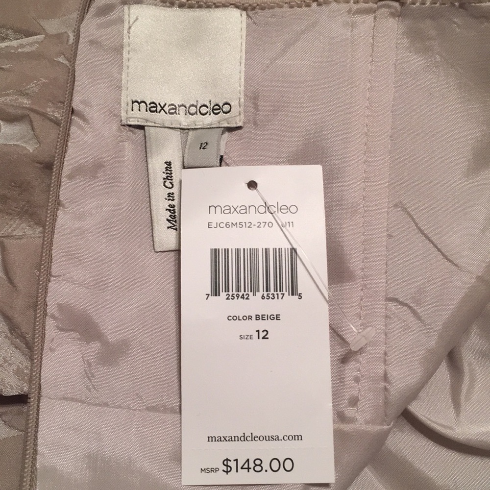 Max & Cleo cream taffeta 'Sunny' dress - Picture 5 of 6